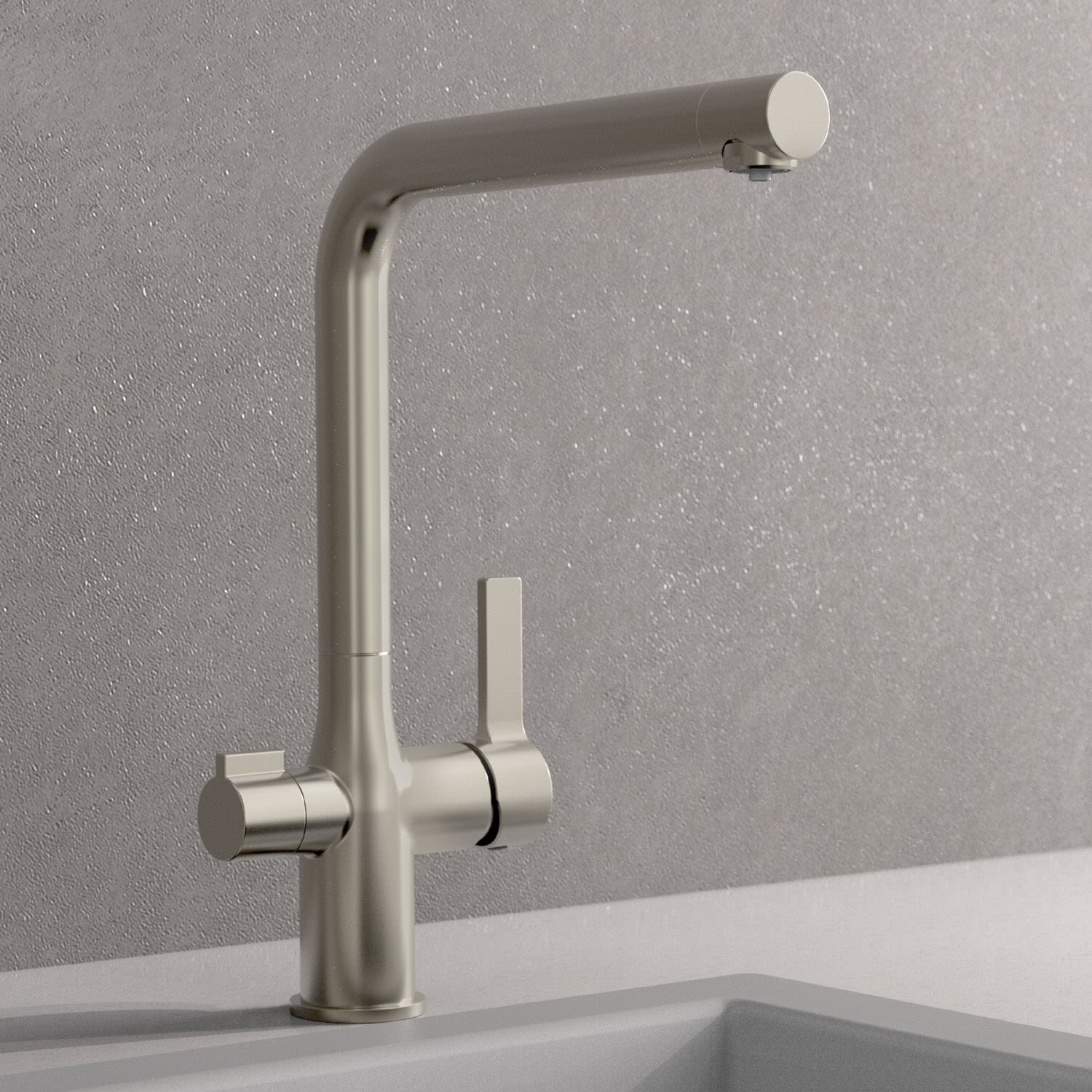 Schütte AQUASTAR PRO Trinkwasser-Spültischarmatur mit Filtersystem