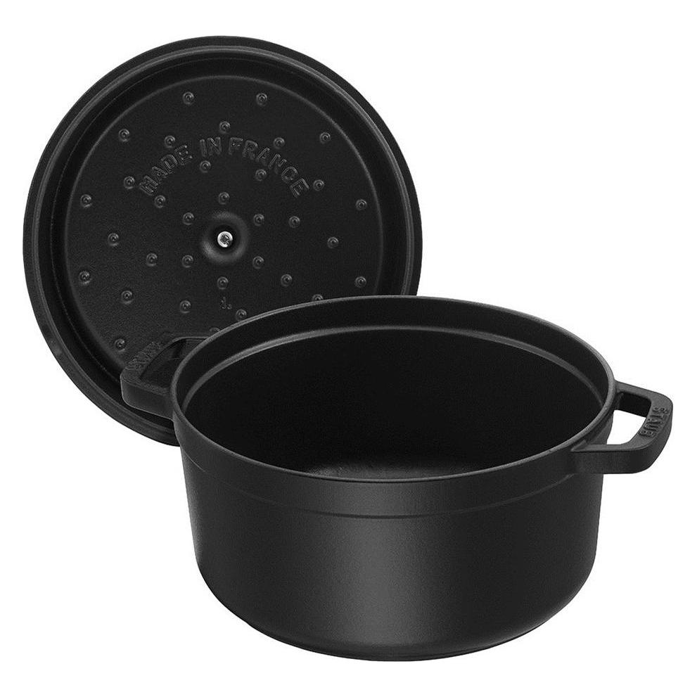 Staub La Cocotte Cocotte hoch, 24 cm, schwarz (Bräter + Schmortopf, Gusseisen, 24 x 16 cm) (40502-285-0)