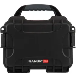 Nanuk Kunststoffkoffer 903 mit Schaum (Fotokoffer, 1.80 l), Kameratasche, Schwarz