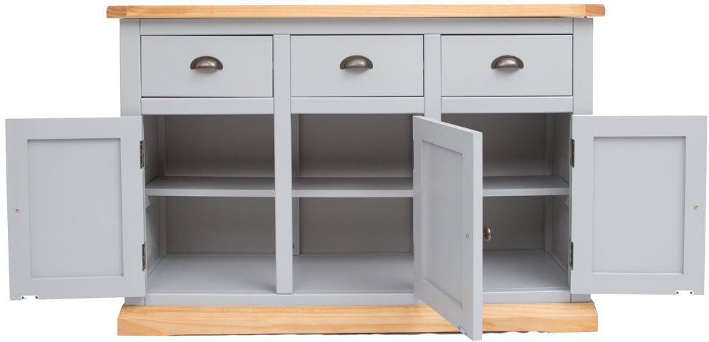 Longshore Tides Valle 120 cm W Sideboard Grey/Brown/Bronze 80cm H X 120cm W X 40cm D