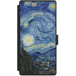 Nivocase Klapphülle für Samsung Galaxy S23 Ultra Handyhülle aus Kunst Leder NIVOflip schwarz Kunst The (Samsung Galaxy S23 Ultra), Smartphone Hülle, Schwarz