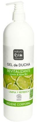 NaturaBIO Cosmetics Organic Lemon & Aloe Revitalizing Shower Gel 740