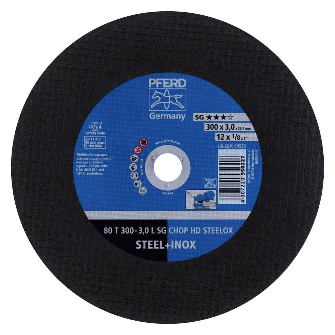 Pferd CHOPSAW stat. Trennscheiben 80 T 300-3,0 L SG CHOP HD STEELOX/25,4 (80 T 300-3,0 L SG CHOP HD STEELOX/25,4)