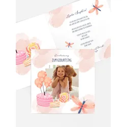 Einladungen zum Geburtstag  selbst gestalten mit Spruch und Fotos im Onlinedesigner bei Meine-Kartenmanufaktur.de