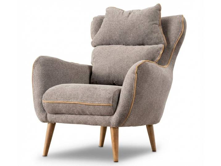 JVmoebel Sessel Gemütlicher Sessel Grau Modernes Design Bequeme Sitzgelegenheit (1-St), Made in Europe