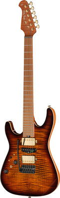 Harley Benton Fusion-IV HSH LH MN FBB Flame Bengal Burst Hochglanz