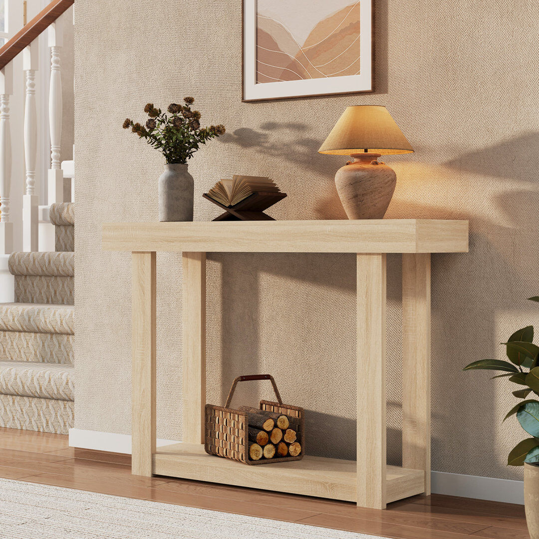 Brambly Cottage 47.5cm Solid Wood Sideboard Wood color 81cm H X 30cm W X 117cm D