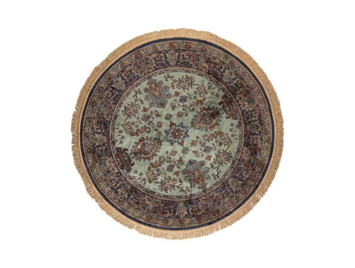 Tapis en tissu vert 200x200 cm