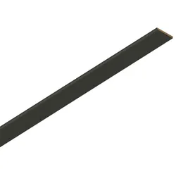 ter Hürne Leisten Gehrungsabdeckleiste Uni mattschwarz GAL 25 Dekor 2400x25x2 mm