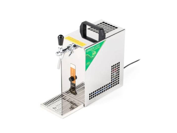 ich-zapfe Ensemble Complet Tireuse a Biere avec Pompe à Membrane - PYGMY 20/K Machine a Biere\, Pompe a Biere 1 Ligne\, 25 litres/h\, Green Line\, tête de Distribution : Type S