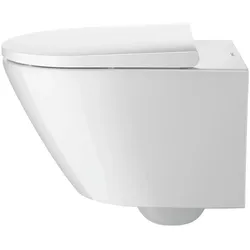 Duravit D-Neo Wand-WC Set, mit Wand-WC, verdeckte Befestigung, inklusive abnehmbare WC-Sitz, 45770900A1