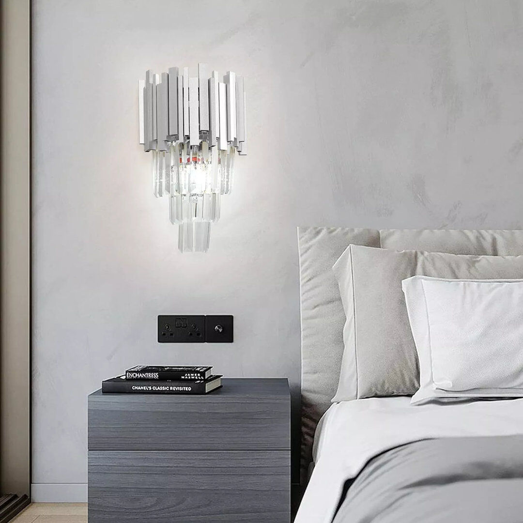 Fairmont Park Adamas E14 crystal wall light, LED indoor wall lamp, interior light lighting Silver