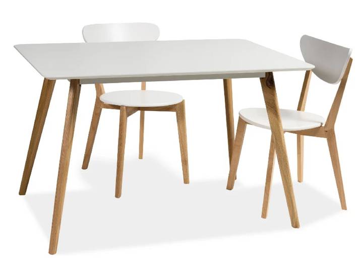 ANGEBOT Weißer Esstisch MILAN 140x80 II. Wahl