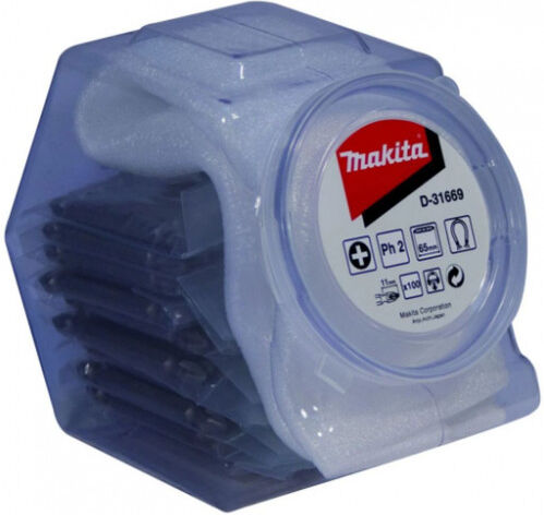 Makita D-31669 Embout de vissage, PH2, 65 mm, double, par 100