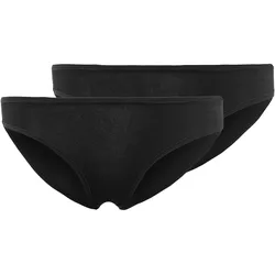 SKINY Damen Rio-Slips, 2er Pack - Advantage Cotton Stretch, Bikini Briefs, Baumwoll-Stretch Schwarz / S