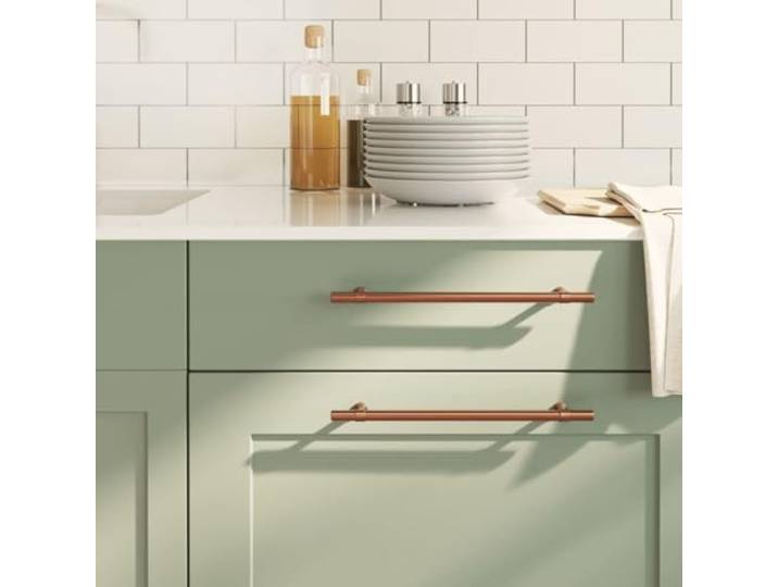 Kaelestia Möbelgriffe 20 Stk Bronzefarben Edelstahl 224 mm Lochabstand Schrankgriff für Schublade, Tür, Kommode, Küche, Bad, Schlafzimmer, Wohnzimmer, Büro, Vintage Design