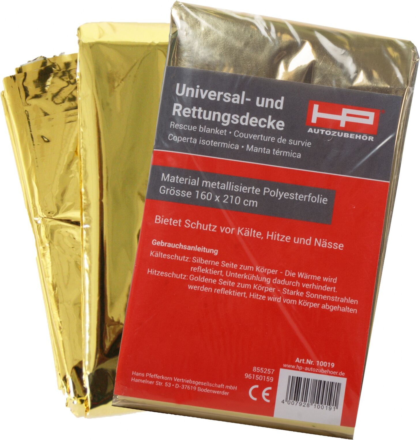 HP Autozubehör Pannenhilfe Rettungsdecke 10019
