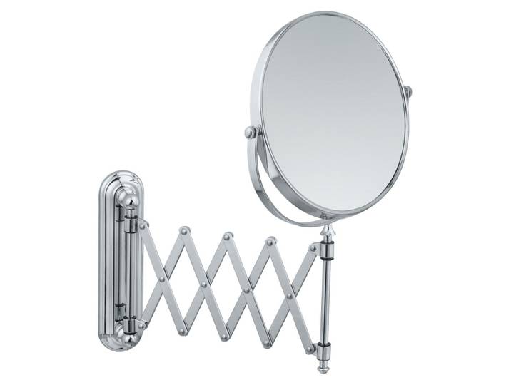 WENKO Miroir cosmétique DELUXE Télescopique Maquillage mur 5x Ø19cm Salle de bain WC