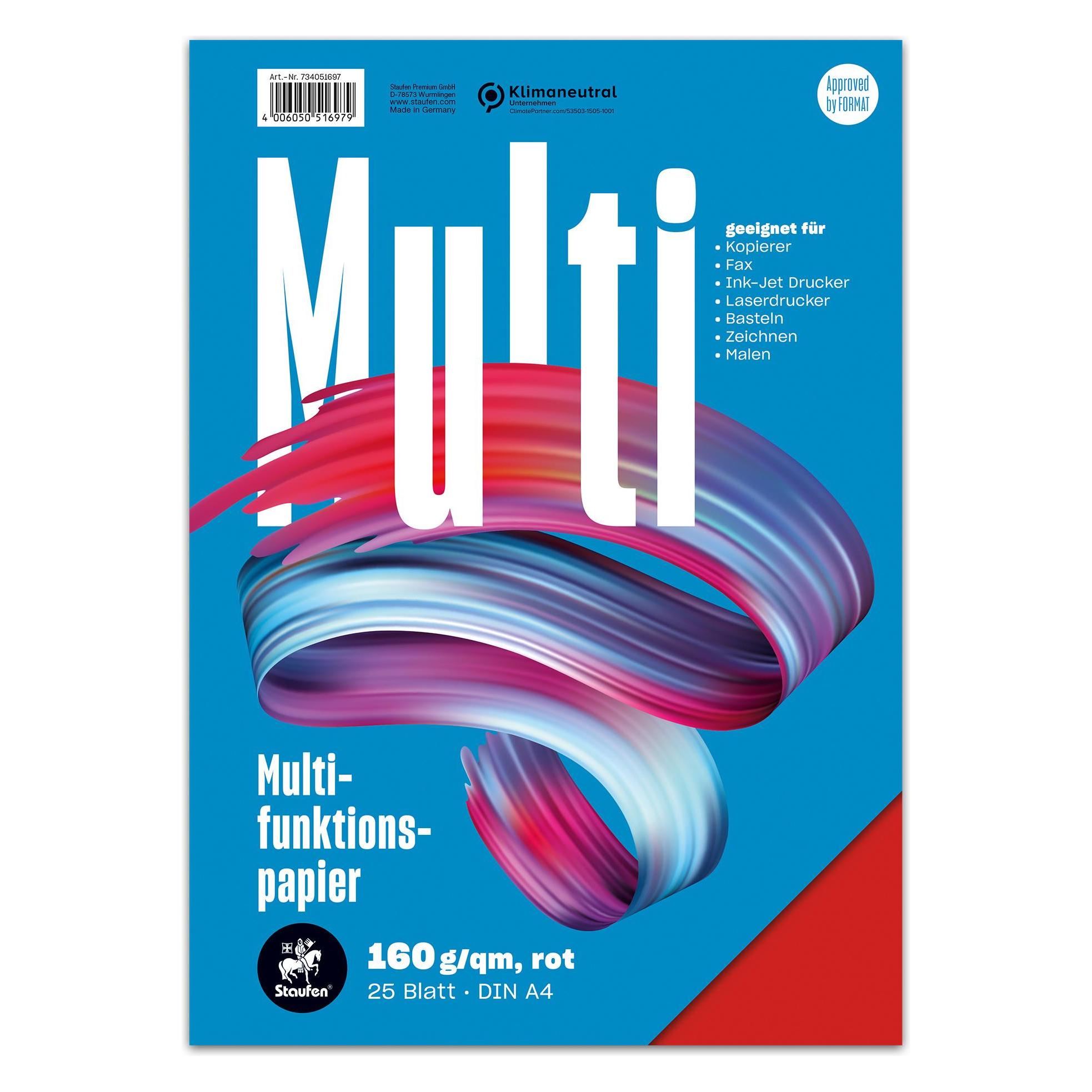Staufen Multifunktionspapier 7X PLUS (A4, 25 Blätter, 160 g/m²) (734051697)