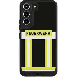 Nivocase Handyhülle für Samsung Galaxy S22 Hülle NIVOpure Case Schwarz Beruf Feuerwehr Feuerwehrmann (Samsung Galaxy S22), Smartphone Hülle, Schwarz