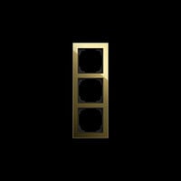 Abdeckrahmen dreifach, Abdeckung gold, Retail