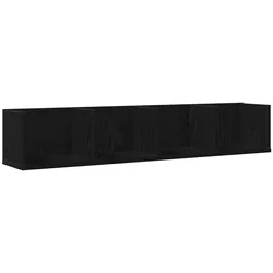 vidaXL Wandregal Schwarze Eiche 100 x 18 x 18 cm Holzwerkstoff