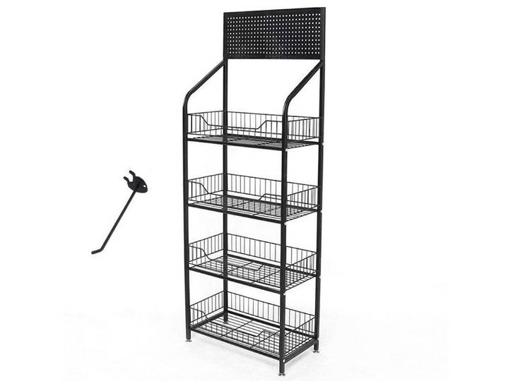 BAYLI Mehrzweckregal Ladenregale Einzelhandel - 140x50x27 cm Supermarktregale - Ladeneinric