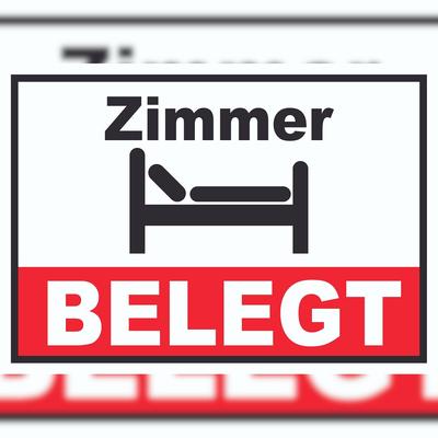 HB-Druck Zimmer BELEGT Schild A1 (594x841mm)