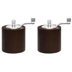 Olympia Salz- und Pfeffermühlenset dunkles Holz 8cm