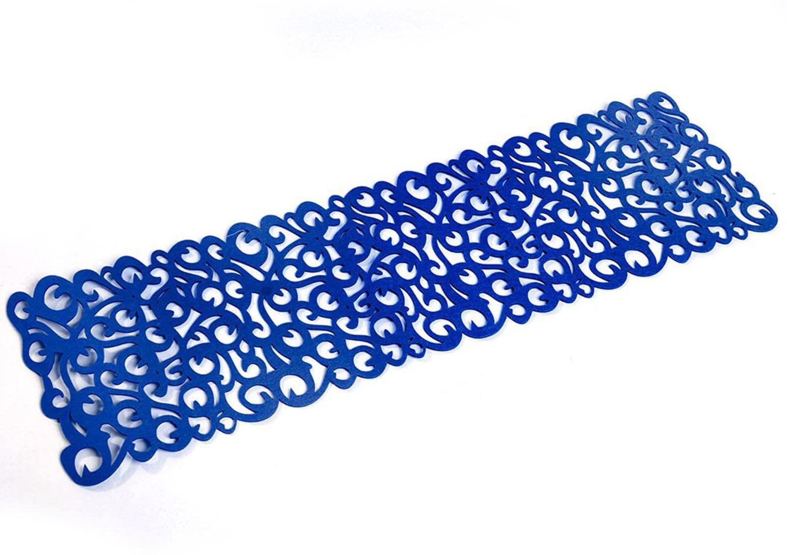 Dripio Vilt tafelkleed rechthoekig marineblauw B/D: 102 x 29 cm
