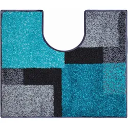 GRUND Badteppich ATALA türkis 50x60 cm WC-Vorleger mit Ausschnitt