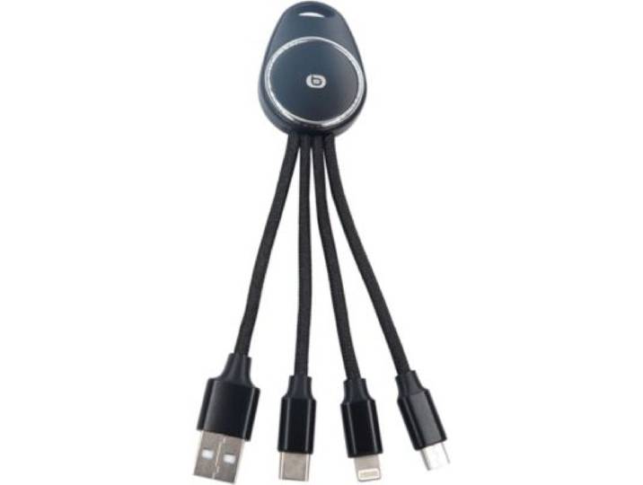 Essentielb - Câble Trio Usb-A Vers Lightning/Microusb/Usb-C