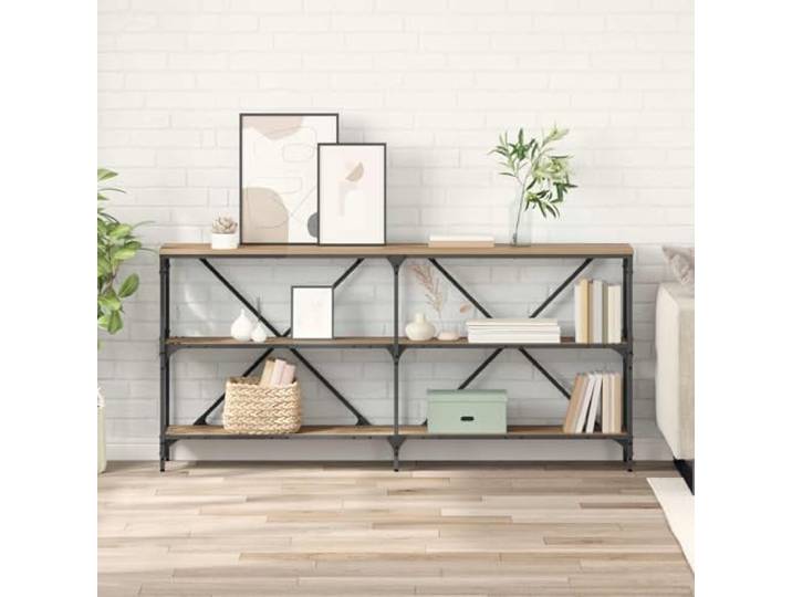 KLGBNCVE Konsolentisch Artisan-Eiche 160 x 30 x 75 cm Holzwerkstoff Modernes Design, glatte Oberfläche, resistent gegen Verbiegung, Flur und Wohnzimmer, einfache Montage
