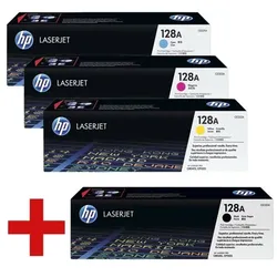 HP Druckkassetten-Set »HP CF371AM« HP 128A inkl. Toner »HP CE320A« HP 128A schwarz