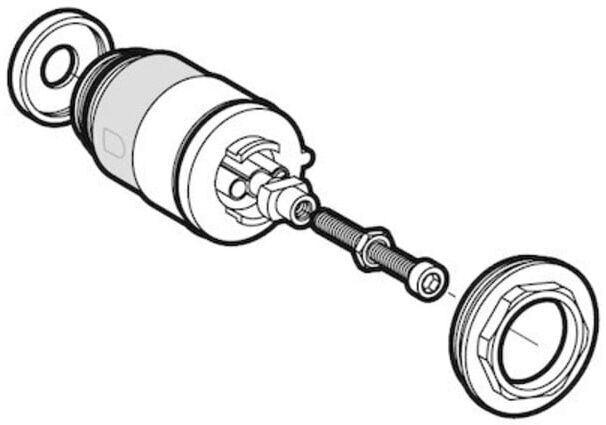 Schell WC-Kartusche EDITION ND, automatische Düsenreinigungsnadel (296440099)
