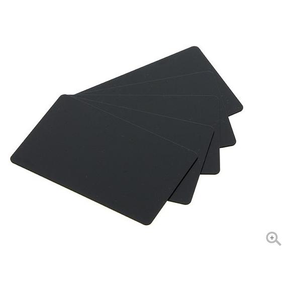 Evolis PVC-U plastic cards, 500 pcs. 30 mil, mat blank black (C8001)