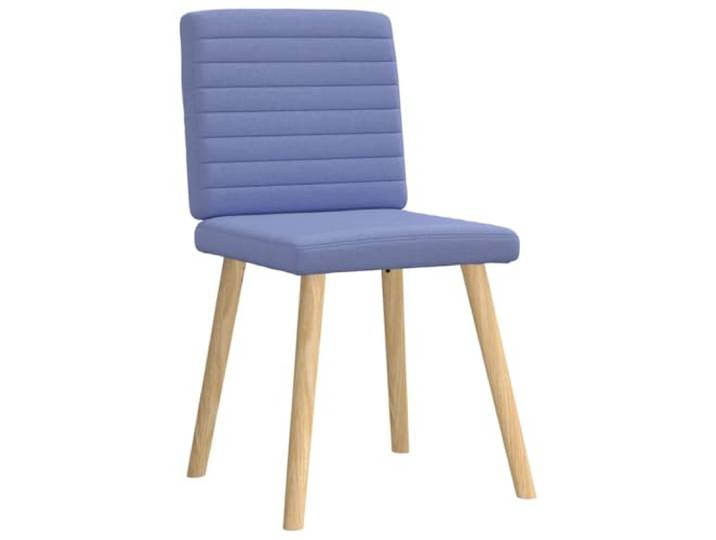 KTHLBRH Esszimmerstühle 4 Stück Jeansblau aus Stoff Füllung aus Schaumstoff, Gestell aus Metall und Holz, geeignet für Esszimmer und Wohnzimmer