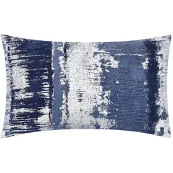 Gray & Jones Kissen  Tierra Fuego , blau , Maße (cm): B: 30