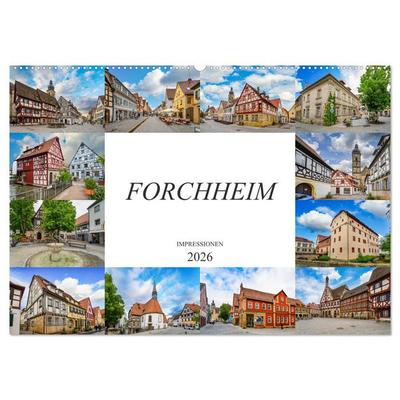 Forchheim Impressionen (Wandkalender 2026 DIN A2 quer), CALVENDO Monatskalender