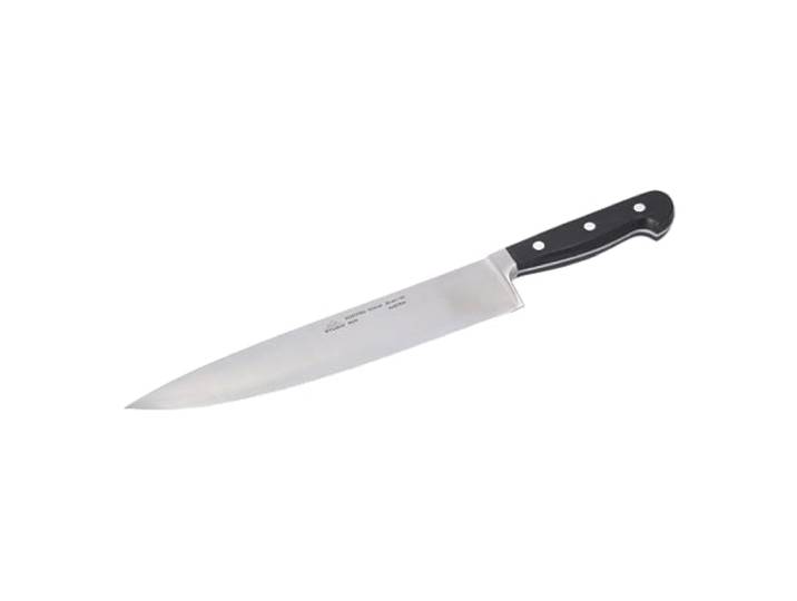 STUBAI hochwertiges breites Kochmesser geschmiedet 260 mm Küchenmesser aus Edelstahl für Schneiden von Fleisch, Geflügel, Gemüse, Obst & Lebensmitteln, spülmaschinenfest, schwarzer Griff