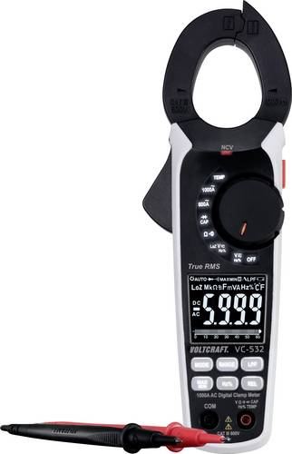 VOLTCRAFT VC-532 Stromzange digital CAT III 600V Anzeige (Counts): 6000
