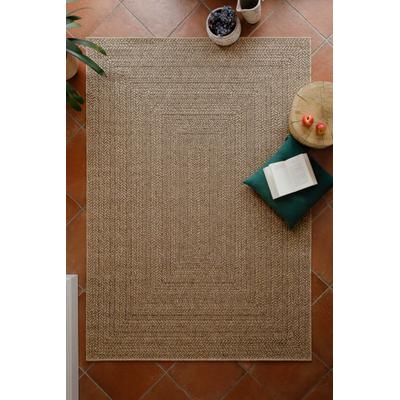 Teppich WECON HOME "Layo, auch als Läufer erhältlich", braun (natur), B:160cm H:6mm L:230cm, Polypropylen, Teppiche, Teppich, Flachgewebe, wetterfest, geometrisches Design, In- & Outdoor Teppich