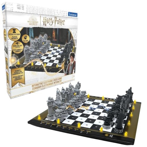 Lexibook Harry Potter CG3000HPLXB Elektronisch schaakspel met touch-toetsenbord, licht- en geluidseffecten en 64 moeilijkheidsniveaus