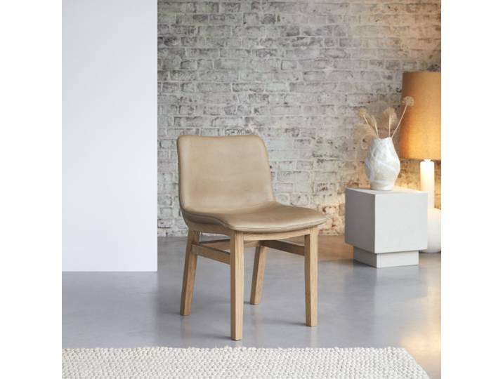 Stuhl cheyenne aus Eiche - Braun - Leather