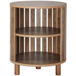 RUNDER BEISTELLTISCH mit offenen Lamellen H50 cm - LIAM
