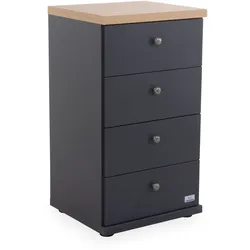 Kommode SANSIBAR AALBORG (BHT 47x86x42 cm) - grau - BHT 47x86x42 cm