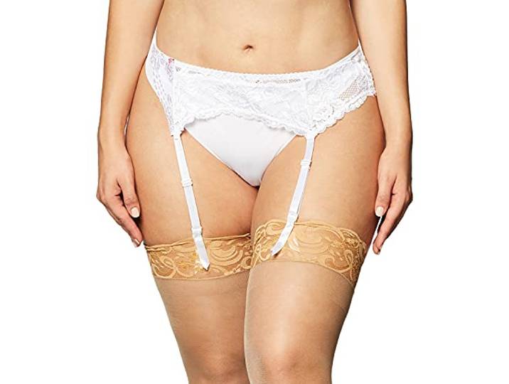 Seven til Midnight 9555 Lace Affairs heupkousen, wit (M/L)