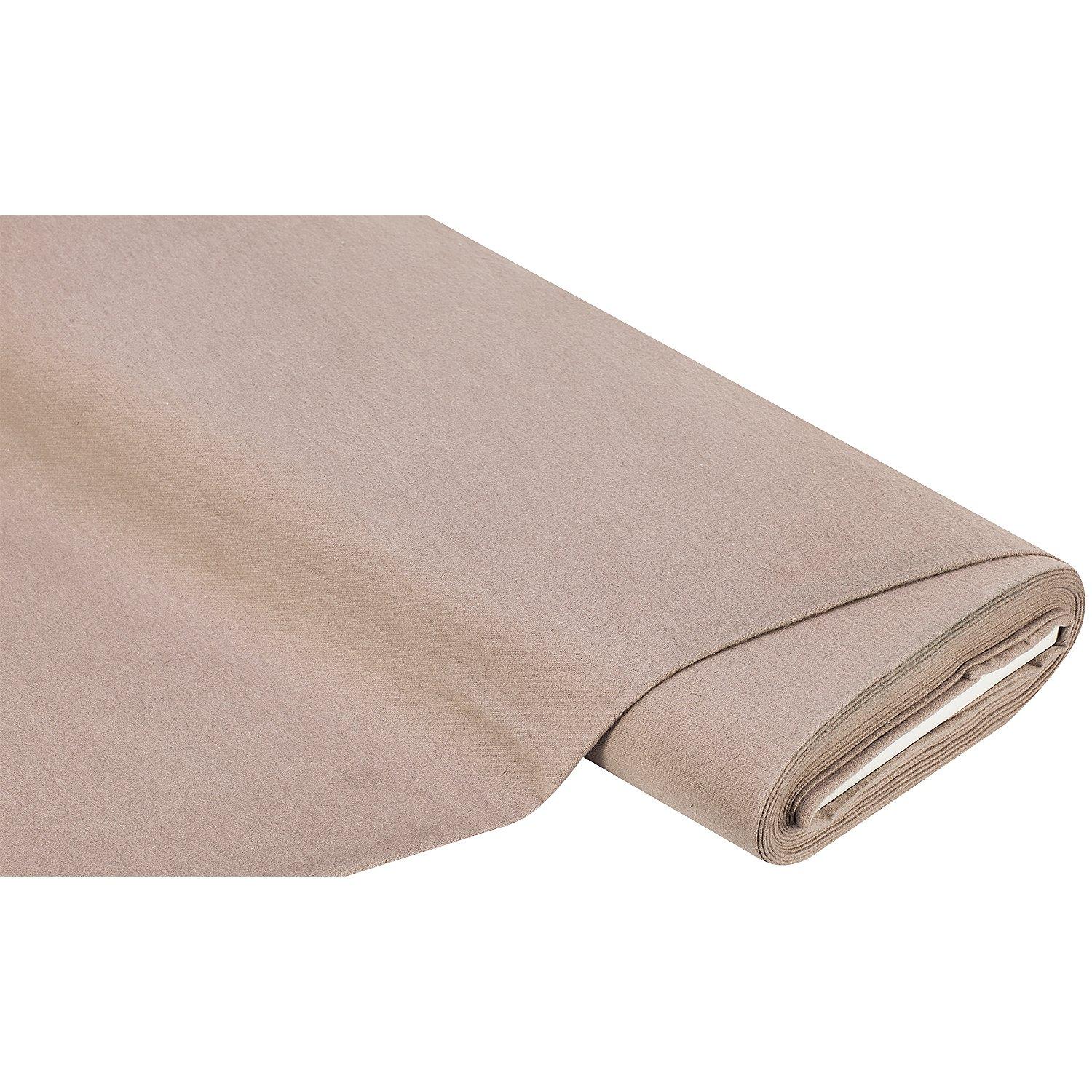 Baumwoll-Molton "Nora", taupe