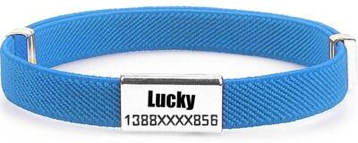 Inspired Finds Personalized Breakaway Cat Collar With Custom Name Tag Adjustable Safety Collar For Cats & Small Dogs blue