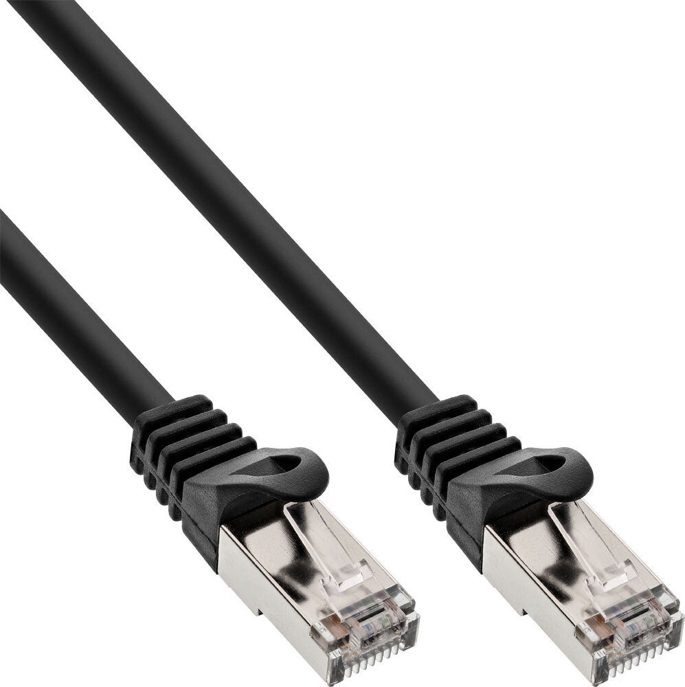 InLine 71502S patchkabel, F/UTP, Cat.5e, zwart, 2 meter